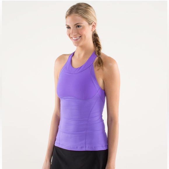 lululemon athletica Tops - Lululemon Run Purple Make It Count Tank Top 4